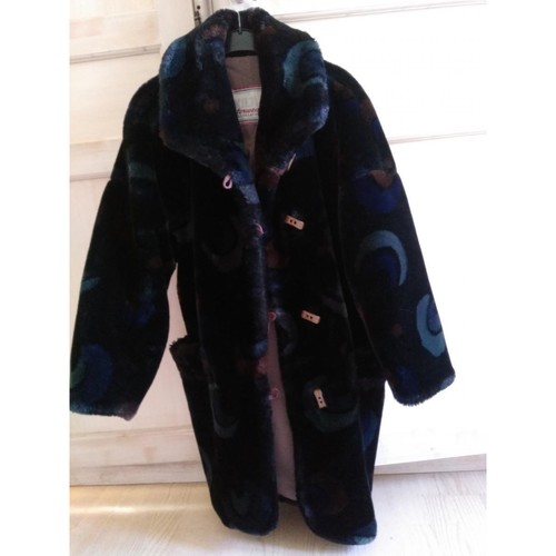 Sans marque Manteau en fourrure synthétique Noir - Vêtements Manteaux Femme  100,00 €