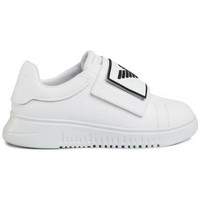 Chaussures Homme Baskets basses xcc52 ARMANI logo trainers in blackni Basket EA7 Emporio Blanc