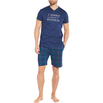 Vêtements Homme Pyjamas / Chemises de nuit Arthur Pyjama court coton Bleu marine