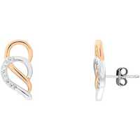 Montres & Bijoux Bracelets Cleor Boucles d'oreilles  en Argent 925/1000 Bicolore et Oxyde Bicolore