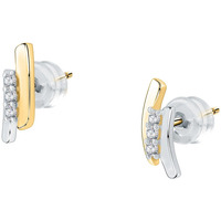 Montres & Bijoux Femme Boucles d'oreilles Cleor Boucles d'oreilles  en Or 375/1000 Bicolore et Oxyde Bicolore