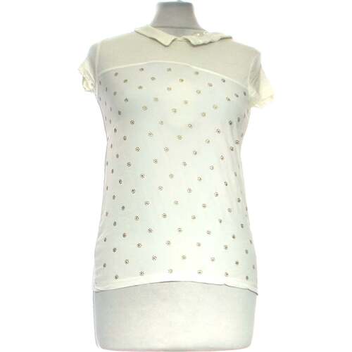 Vêtements Femme T-shirts & Polos Etam top manches courtes  34 - T0 - XS Blanc Blanc