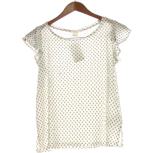 Vêtements Femme Tables de chevet H&M top manches courtes  34 - T0 - XS Blanc Blanc
