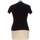 Vêtements Femme T-shirts striped & Polos Guy Laroche 36 - T1 - S Noir