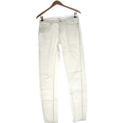 Vêtements Femme Pantalons Etam pantalon droit femme  36 - T1 - S Blanc Blanc