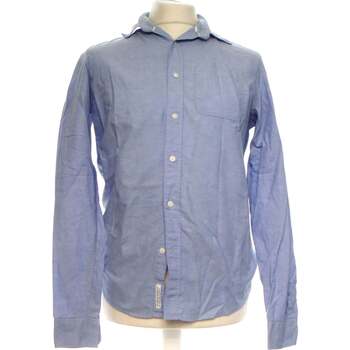 Vêtements Homme Chemises manches longues PULL&BEAR, la marque urbaine et moderne 36 - T1 - S Bleu