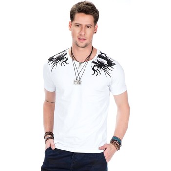 Vêtements Homme T-shirts manches courtes Cipo And Baxx T-Shirt  pour Homme - CT376 - Blanc - XXL Blanc