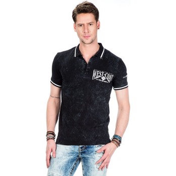 Vêtements Homme Polos manches courtes Cipo And Baxx T-Shirt  pour Homme - CT381 - Noir - XL Noir
