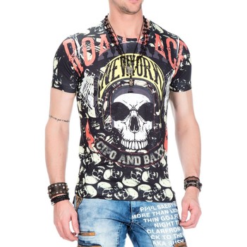Vêtements Homme T-shirts manches courtes Cipo And Baxx T-Shirt  pour Homme - CT405 Noir
