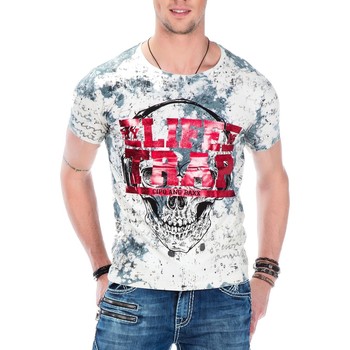 Vêtements Homme T-shirts manches courtes Cipo And Baxx T-Shirt  pour Homme - CT410 Gris