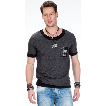 Vêtements Homme T-shirts manches courtes Cipo And Baxx T-Shirt  pour Homme - CT425 Gris