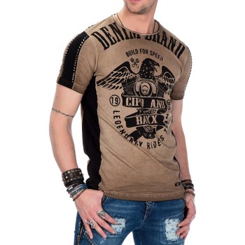 Vêtements Homme T-shirts manches courtes Cipo And Baxx T-Shirt  pour Homme - CT432 Marron