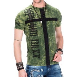 Vêtements Homme T-shirts manches courtes Cipo And Baxx T-Shirt  pour Homme - CT441 - Vert - XL Vert