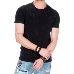 Vêtements Homme T-shirts manches courtes Cipo And Baxx T-Shirt  pour Homme - CT442 - Noir - XL Noir