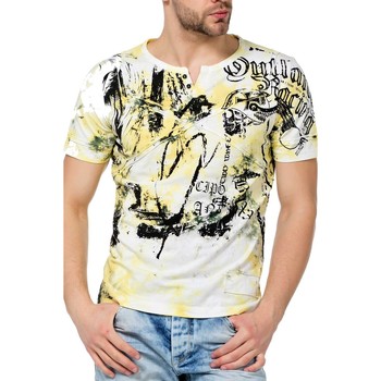 Vêtements Homme T-shirts & Polos Cipo And Baxx T-Shirt  pour Homme - CT457 Jaune