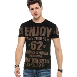 Vêtements Homme T-shirts & Polos Cipo And Baxx T-Shirt  pour Homme - CT543 Noir