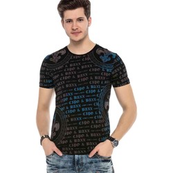 Vêtements Homme T-shirts & Polos Cipo And Baxx T-Shirt  pour Homme - CT554 Noir