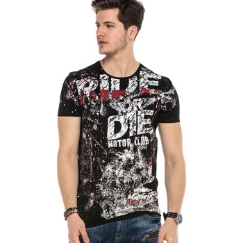 Vêtements Homme T-shirts & Polos Cipo And Baxx T-Shirt  pour Homme - CT563 Noir
