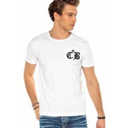 Vêtements Homme T-shirts manches courtes Cipo And Baxx T-Shirt  pour Homme - CT573 - Blanc - XXL Blanc