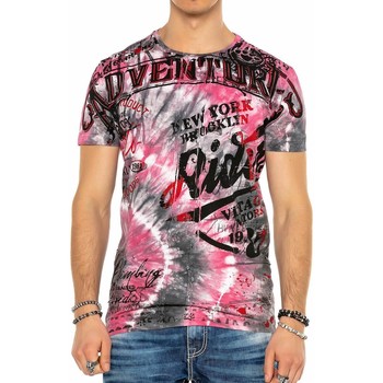Vêtements Homme T-shirts manches courtes Cipo And Baxx T-Shirt  pour Homme - CT583 Rose