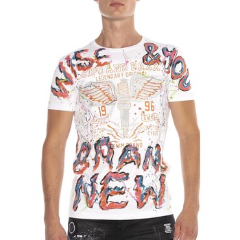 Vêtements Homme T-shirts manches courtes Cipo And Baxx T-Shirt  pour Homme - CT595 - Blanc - XXL Blanc