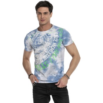 Vêtements Homme T-shirts manches courtes Cipo And Baxx T-Shirt  pour Homme - CT614 Bleu