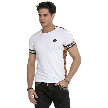 Vêtements Homme T-shirts manches courtes Cipo And Baxx T-Shirt  pour Homme - CT622 Blanc