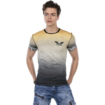 Vêtements Homme T-shirts manches courtes Cipo And Baxx T-Shirt  pour Homme - CT625 - Jaune - XXL Jaune