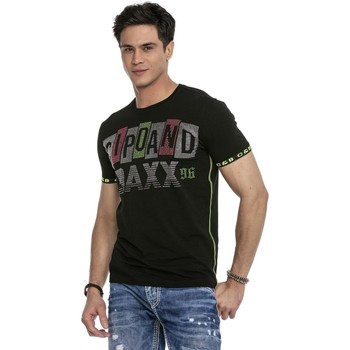Vêtements Homme T-shirts manches courtes Cipo And Baxx T-Shirt  pour Homme - CT636 Noir