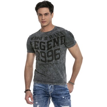Vêtements Homme T-shirts manches courtes Cipo And Baxx T-Shirt  pour Homme - CT640 Noir