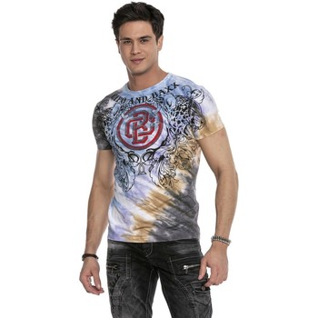 Vêtements Homme T-shirts manches courtes Cipo And Baxx T-Shirt  pour Homme - CT643 Bleu