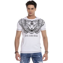 Vêtements Homme T-shirts manches courtes Cipo And Baxx T-Shirt  pour Homme - CT644 - Blanc - XXL Blanc
