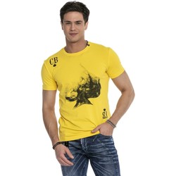 Vêtements Homme T-shirts manches courtes Cipo And Baxx T-Shirt  pour Homme - CT645 Jaune