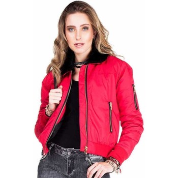Vêtements Femme Vestes en jean Cipo And Baxx Veste  pour Femme - WJ141 Rouge