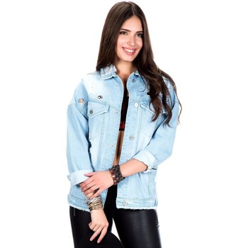 Vêtements Femme Vestes en jean Cipo And Baxx Veste  pour Femme - WJ153 Bleu
