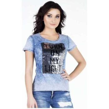 Vêtements Femme T-shirts & Polos Cipo And Baxx T-Shirt  pour Femme - WT145 Bleu