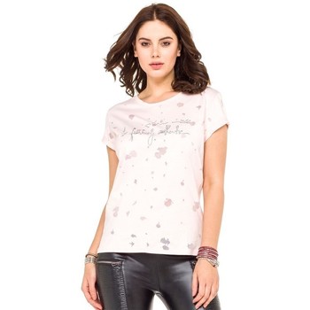 Vêtements Femme T-shirts & Polos Cipo And Baxx T-Shirt  pour Femme - WT247 Rose