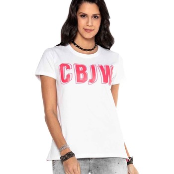 Vêtements Femme T-shirts manches courtes Cipo And Baxx T-Shirt  pour Femme - WT275 Blanc