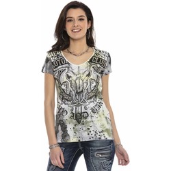 Vêtements Femme T-shirts manches courtes Cipo And Baxx T-Shirt  pour Femme - WT301 - Jaune - XL Jaune
