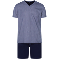 Vêtements Homme Pyjamas / Chemises de nuit Hom Pyjama coton col v Ramatuelle Bleu