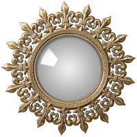 Maison & Déco Miroirs Chehoma Miroir convexe soleil antique 35cm Doré