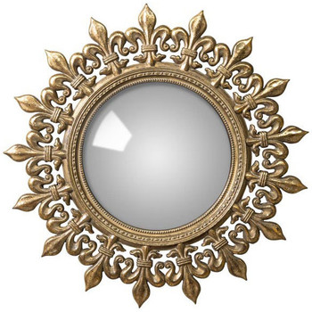 Maison & Déco Miroirs Chehoma Miroir convexe soleil antique 35cm Doré