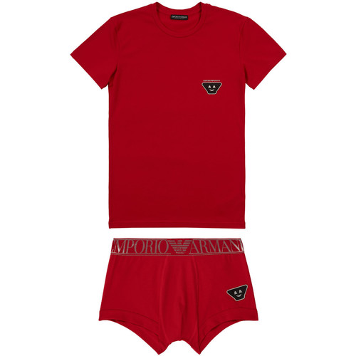 Vêtements Homme Ensembles de survêtement Emporio Armani Kids logo bib setni de sous-vêtements Rouge