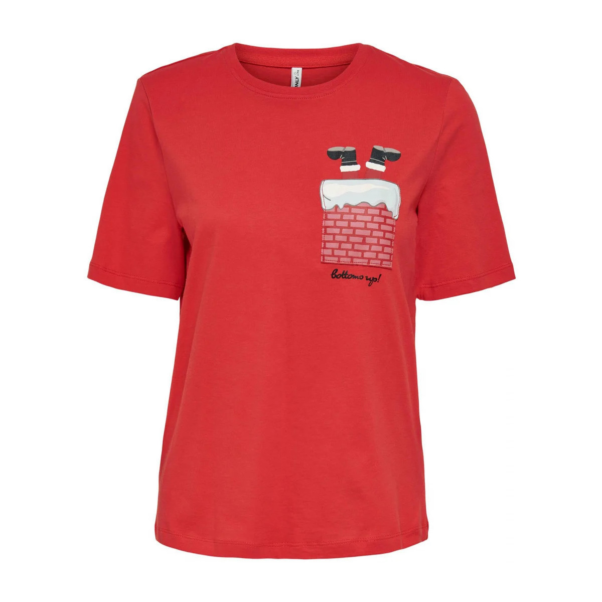 Vêtements Femme T-shirts manches courtes Only 119378VTAH21 Rouge