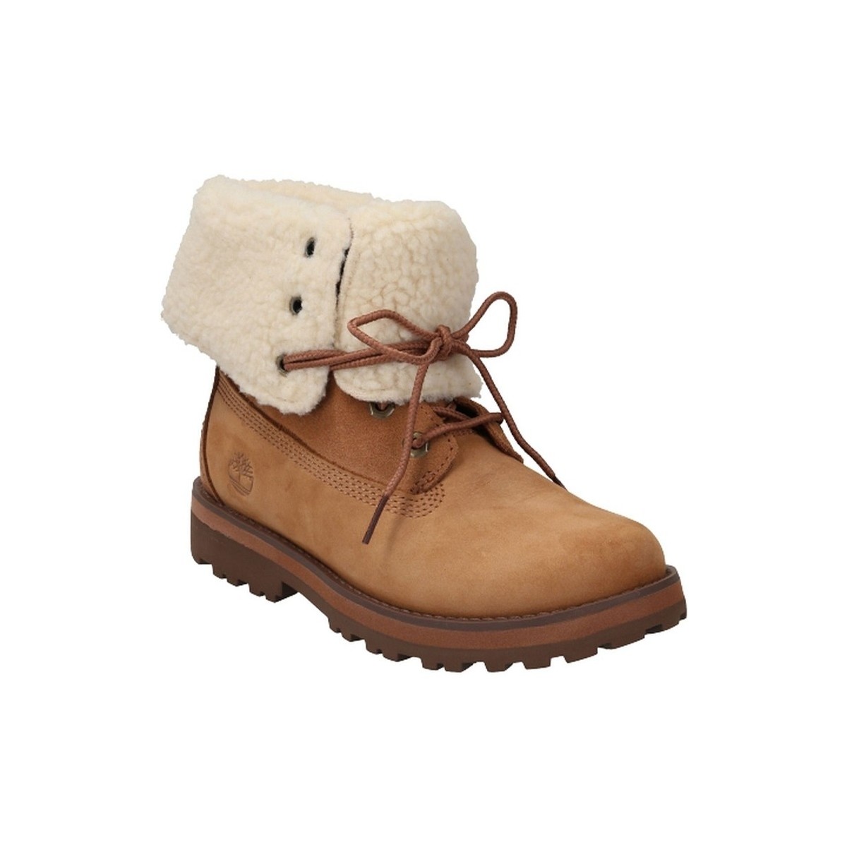 Chaussures Fille Bottines Timberland COURMA KID WL ROLLTOP Marron