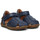 Chaussures Les Iles Wallis et Futuna Sandales semi-fermée en cuir SEE Bleu