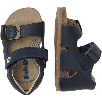 Sandales et Nu-pieds Falcotto BEA-sandale en cuir avec boucle et velcro® marine - Chaussures Sandale