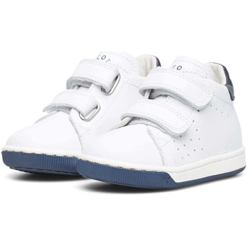 Chaussures  Falcotto ADAM VL-Baskets en nappa avec velcro-blanc blanc - Chaussures Basket Enfant 86 