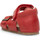 Chaussures Tour de poitrine Sandales en cuir avec boucle et velcro BEA Rouge