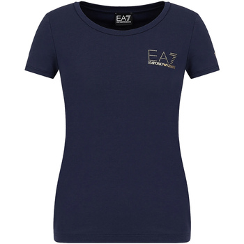 Vêtements Femme T-shirts manches courtes Ea7 Emporio Armani 8NTT65 TJDQZ Bleu